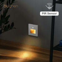 PIR Led Sensor Light สีดำสีขาวสีเทาทองโคมไฟติดผนัง2W Led โคมไฟติดผนัง LUX Sensor Step Corridor บันได *