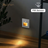 PIR Led Sensor Light Black White Gray Gold Recessed Wall Light 2W Led Wall Lamp LUX Sensor Step Corridor Stairs Light