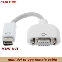 The best quality of 10cm mini DVI to VGA RGB mother video audio adapter for Apple Macbook and projector Adapters