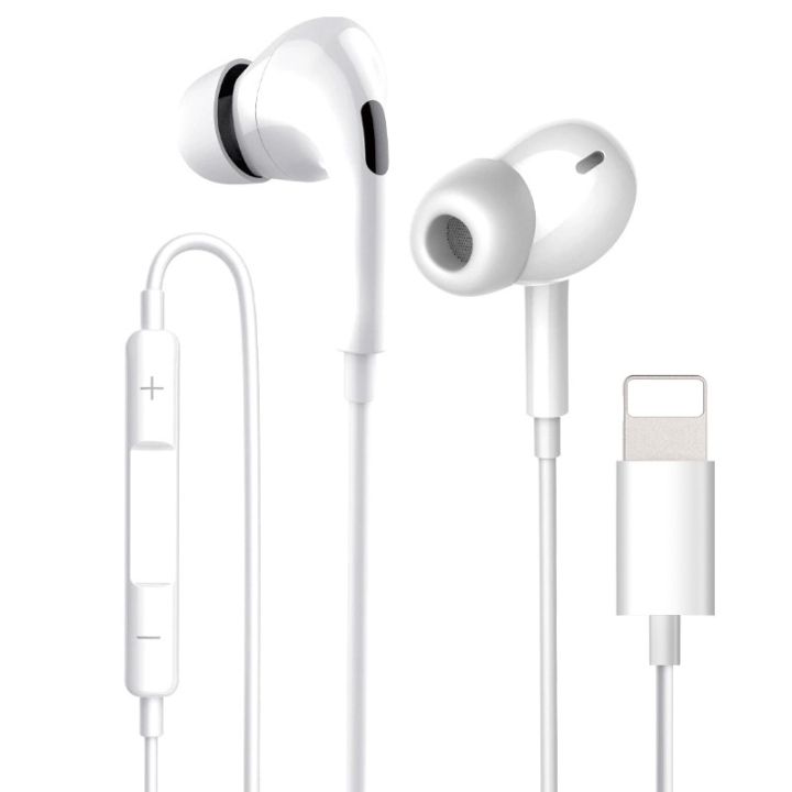ชุดหูฟังชนิดใส่ในหูหูฟังมีสายฟ้าผ่าสำหรับ-iphone-11-12-13-14-pro-max-x-xr-type-c-หูฟัง-oppo-samsung-xiaomi-hua