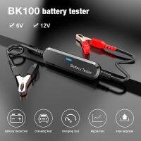 BK100 Bluetooth Car Motorcycle 6V 12V Battery Analyzer 100 to 2000 12V Charging Cranking Test Tool Black