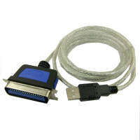 Z-TEK สาย USB Parallel 1284 USB-IEEE 1284 Parallel Printer Cable 1.8 M