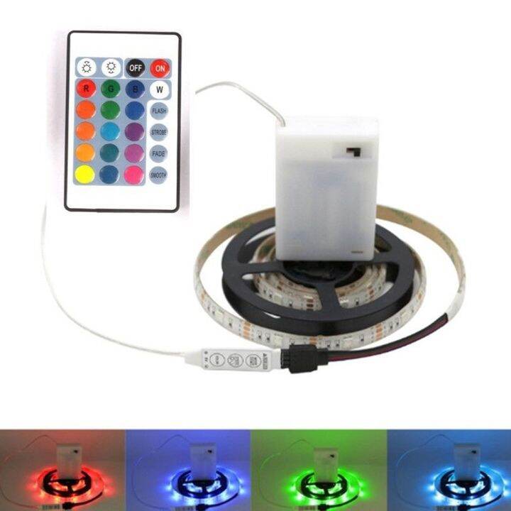 rgb-led-strip-dc-5v-with-battery-box-tv-background-flex-light-waterproof-flexible-led-tape-for-home-decoration-0-5m-1m-2m