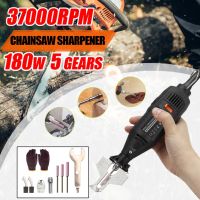 5 Speed 37000rpm Power Grinder Sharpening Handheld Chain Machine 220V AC Electric Mini Saw Grind Sharpening Machine Power Tool Set 180W