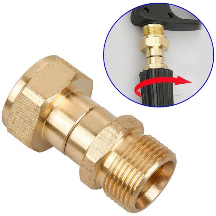 High Pressure Washer Swivel Joint Connector Hose Fitting M22 14mm Anti