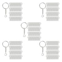 1000Pcs Split Key Chain Rings with Chain Silver Key Ring and Open Jump Rings Bulk for Crafts DIY (1 Inch/25mm)