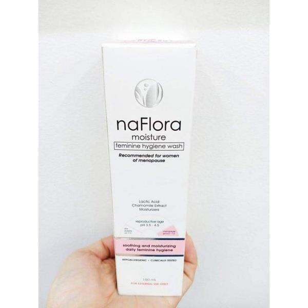 150ml naFlora MOISTURE feminine hygiene wash for women of menopause