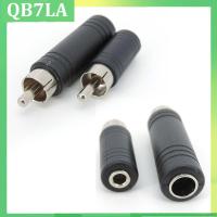 QB7LA Shop RCA Male Plug to 3.5mm 6.35mm 6.5mm female 3Pole Stereo Female Jack cable connector Adapter 6.35 3.5 Audio M/F audio plug