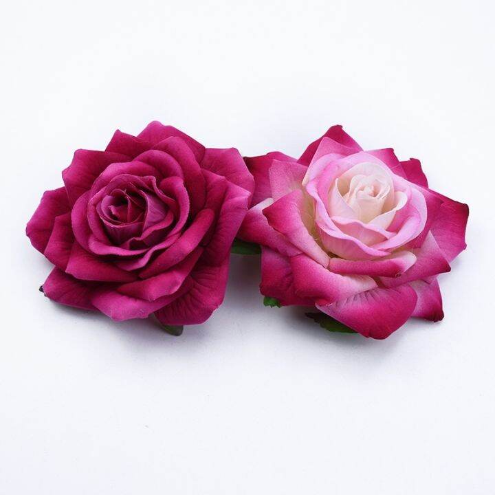 cw-2pcs-10cm-artificialbig-rosesdecorationdecorative-flowers-wreaths-wedding-bridal-accessories-clearance