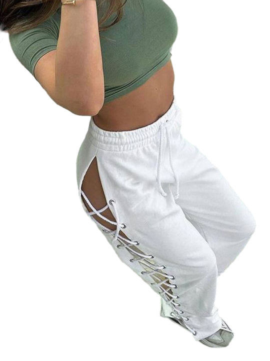 soul-dancing-กางเกงขาม้าผ้าโปร่งข้างเอวสายกระเป๋าสีพื้นกางเกงกระโปรงลำลองข้างสำหรับผู้หญิงใหม่ล่าสุด