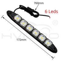 【On Sale】 Potsland Pakistan ไฟ LED สีขาว12V LED แถบไฟ LED ไฟเดย์ไลท์ LED ตกแต่งรถยนต์ไฟเดย์ไลท์แบบยืดหยุ่นได้