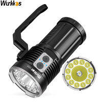 Wurkkos TS32 Powerful Flashlight 15000LM 3A Dual Switch 3*21700 Waterproof Light 12 * XPL2LH351D 1 * SFT40 LED