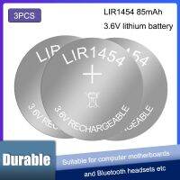 【Sell-Well】 MotoShark 3ชิ้น LIR1454 CP1454 A3 CR1454แบตเตอรี่ลิเธียมแบบชาร์จไฟได้3.7V สำหรับสร้อยข้อมือชุดหูฟังบลูทูธ
