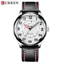 ⌚CURREN นาฬิกาผู้ชายแบรนด์หรูสำหรับผู้ชาย,นาฬิกาข้อมือนาฬิกาควอทซ์ใส่สบายหนังสำหรับผู้ชาย