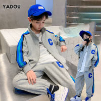 YADOU Boys Set New Mid-Big Children S Sportswear Handsome Children S Trendy Children S Clothing9542