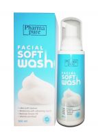 PharmaPure Facial Soft Wash 100ml ฟาร์มาเพียวร์ เฟเชี่ยล ซอฟท์ วอช 100มล.โฟมเนื้อละเอียด ทำความสะอาดผิวหน้าอย่างล้ำลึก