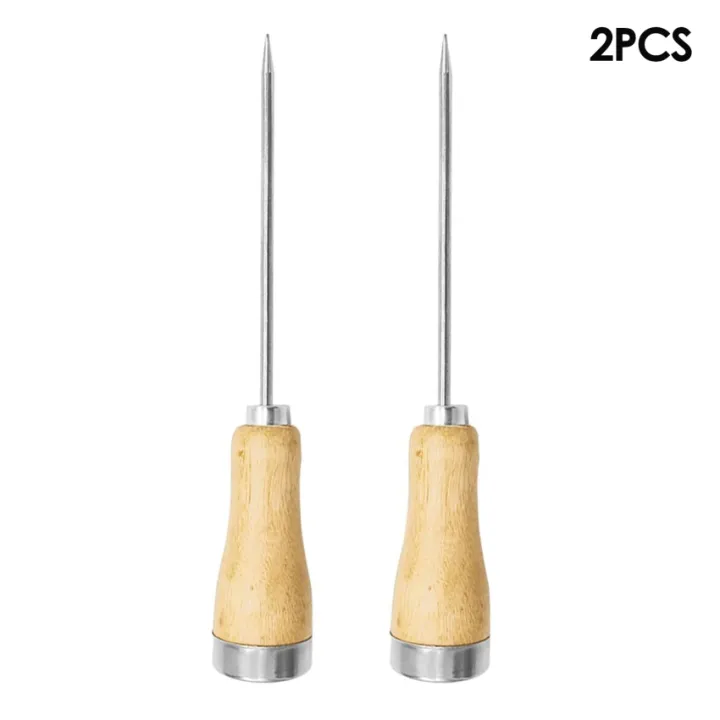 Ice Picks,Stainless Steel Ice Pick With Wooden Handle,Ice Breaking
