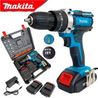 MAKITA สว่านไร้สาย 128V 3ระบบ เจาะเหล็ก เจาะคอนกรีต ขันน็อตสกรู เจาะกระแทกได้ พร้อมอุปกรณ์ (งานเทียบ)