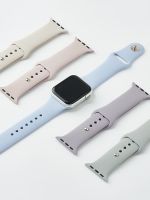 Tali jam tangan untuk Apple tali 44mm 40mm 49mm 41mm 45mm 42mm 38mm 44MM gelang silikon Seri iwatch Ultra 7 SE 4 5 6 8