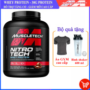 Sữa tăng cơ giảm mỡ cao cấp Whey Protein Nitro Tech của MuscleTech hộp 1.8