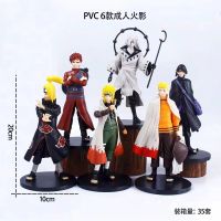 6ชิ้น/เซ็ตอนิเมะนารูโตะ Shippuden ตัวเลข Uzumaki Naruto Sasuke Deidara Gaara ของเล่นสะสมโมเดลพีวีซี Namikaze Minato