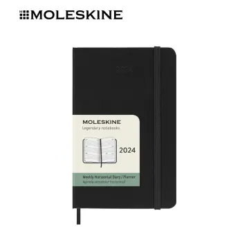 Moleskine 2024 Pocket Softcover Classic Weekly Horizontal Planner - Black