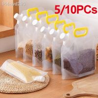 5/10PCs Portable Food Packaging Bag Grain Sealed Bag Insect-proof Moisture-proof Fresh-keeping Storage Bag Kitchen Storage