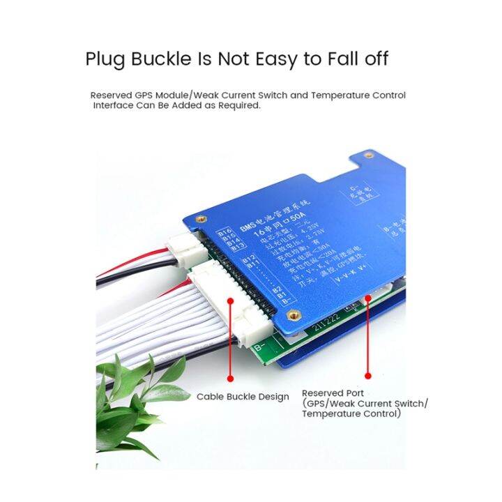 16s-60v-50a-protection-board-ternary-lithium-battery-bms-protection-board-with-balance-for-e-bike-electric-motorcycle