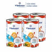 Combo 4 lon nước cốt dừa tươi Vietcoco 160ml - Món mặn
