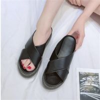 2023 Women Thick Bottom Slippers Platform Chunky Heel Living Room Bathroom Slides Non Slip Shoes Ladies Female Open Toe Sandles