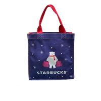 พร้อมส่งที่ไทย Starbucks Bag กระเป๋าผ้า สตาร์บัคส์ Xmas -​2 50th Anniversary สีม่วง ของแท้!