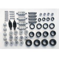 xWheel rims Pack 2x DIY enlighten block bricksCompatible With Lego Assembles Particles