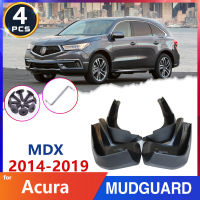 JHTJHNDTGFJHND รถ Mud-Flap Fender Mudguards สำหรับ Acura MDX YD3 2014 ~ 2019 2015 2016 2017 2018 Spalsh Guards Flaps Mudflaps Auto-Goods สติกเกอร์