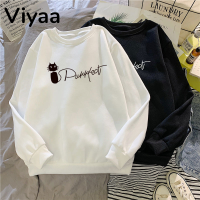 Viyaa เสื้อฮู้ด เสื้อแขนยาวอบอุ่น หลวมและสบาย นุ่มนวล ทันสมัย สไตล์ สบายๆ WWY2392Z6S 38Z230923