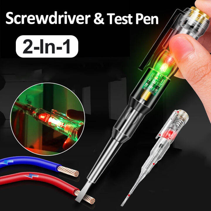 2 in 1 Intelligent Voltage Tester Pen AC Noncontact Induction Test