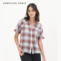 American Eagle Dolman Short Sleeve Shirt เสื้อเชิ้ต ผู้หญิง แขนสั้น (EWSB 035-4726-200)