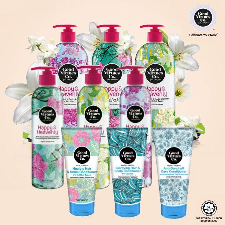 GOOD VIRTUES AntiDandruff Care SHAMPOO/ CONDITIONER 80ml / 300ML