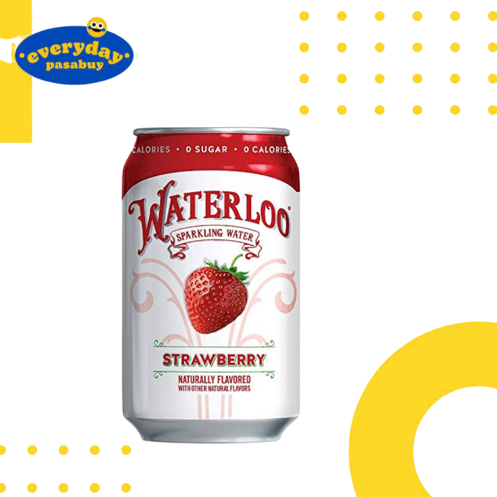 Waterloo Sparkling Water Strawberry 355ml Lazada PH