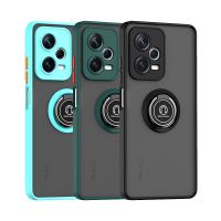 Matte Shockproof Armor Magnetic Case For Xiaomi Redmi Note 12 Pro Plus 12X 12Pro Note12 5G 4G Anti Shock Covers With Ring Holder