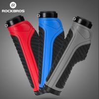 ROCKBROS Bicycle Grips MTB Road Bike Double Lock Rubber Handlebar Grips Anti-slip Shock-absorbing Soft Bike Grips Bike Parts Handlebars