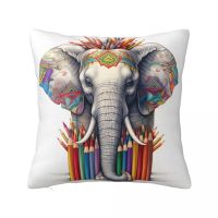 【hot】◄☑☂ Elephant Colored Cartoon Soft Pillowcase Polyester Bedroom Cover