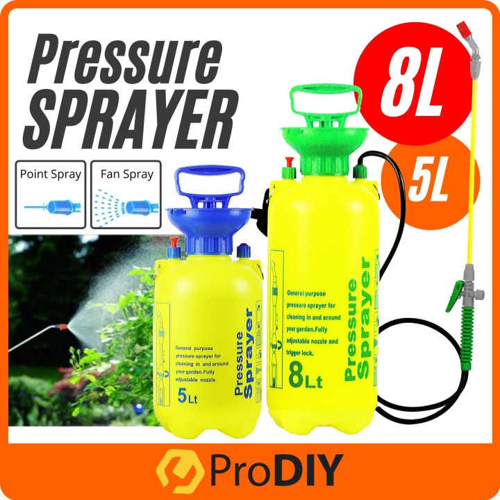 5 / 8 Litre Garden Pressure Sprayer Pump Sprayer and Plastic Pesticide ...