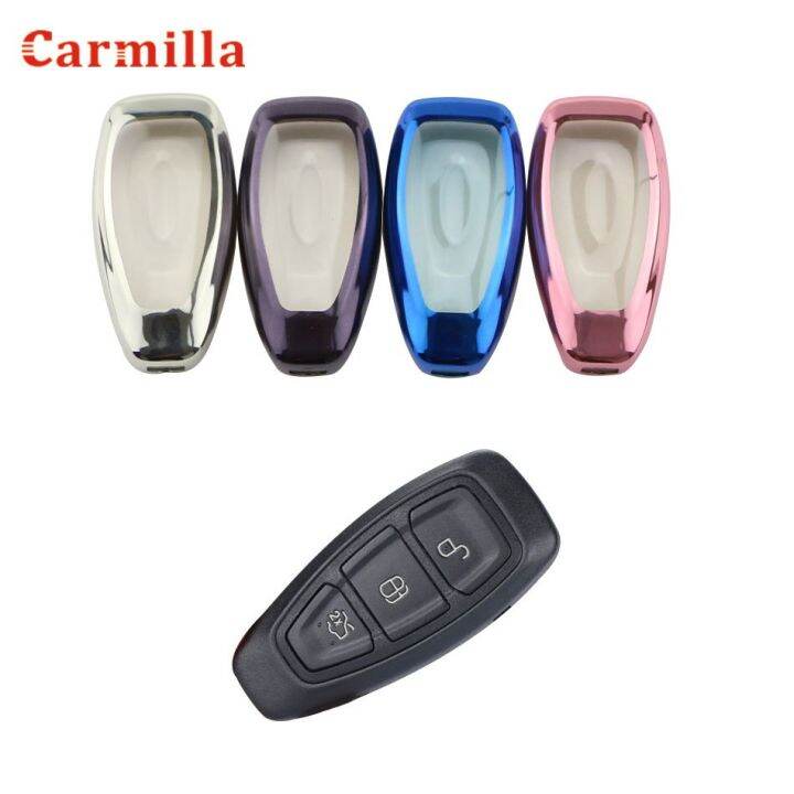 เคส-kunci-remote-mobil-tpu-ฝาครอบ-fob-สำหรับฟอร์ดเฟียสตาโฟกัส3-4-mk3-mk4พวงกุญแจแบบสมาร์ท-escape-ecosport-mondeo-kuga