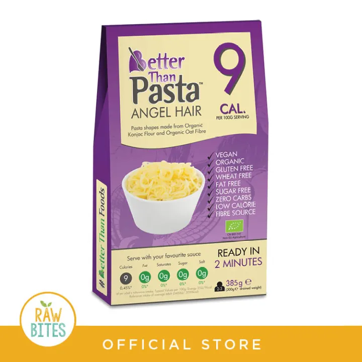 Better Than Pasta Angel Hair (Organic) 385g (Keto Friendly, Low Calorie,  Sugar Free, Gluten Free) | Lazada PH