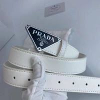 z74nfyx ใหม่เข็มขัด Prada สามเหลี่ยมโลหะ2.8กว้างเข็มขัดหนังแฟชั่นสไตล์ยุโรปและอเมริกาเข็มขัดกางเกงยีนส์หญิงเข็มขัดจุด