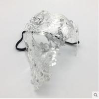 Iron mask Women half face Hollow Rhinestone Masquerade