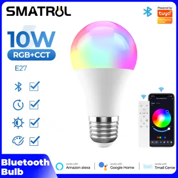 SMATRUL - WiFi Smart Light Bulb - 13W - Dimmable RGB - Timing Control LED -  for Tuya Smart Life Alexa Google Home