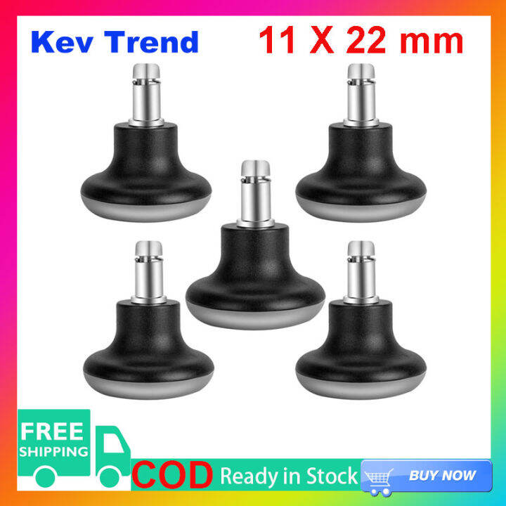 ชุด5เก้าอี้สำนักงานล้อหมุน To คงที่เครื่องเขียนลูกล้อ Bell Glides