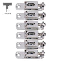 ：《》{“】= 6Pieces Individual Single Bridge Saddles For 6 String Electric Guitar Silver