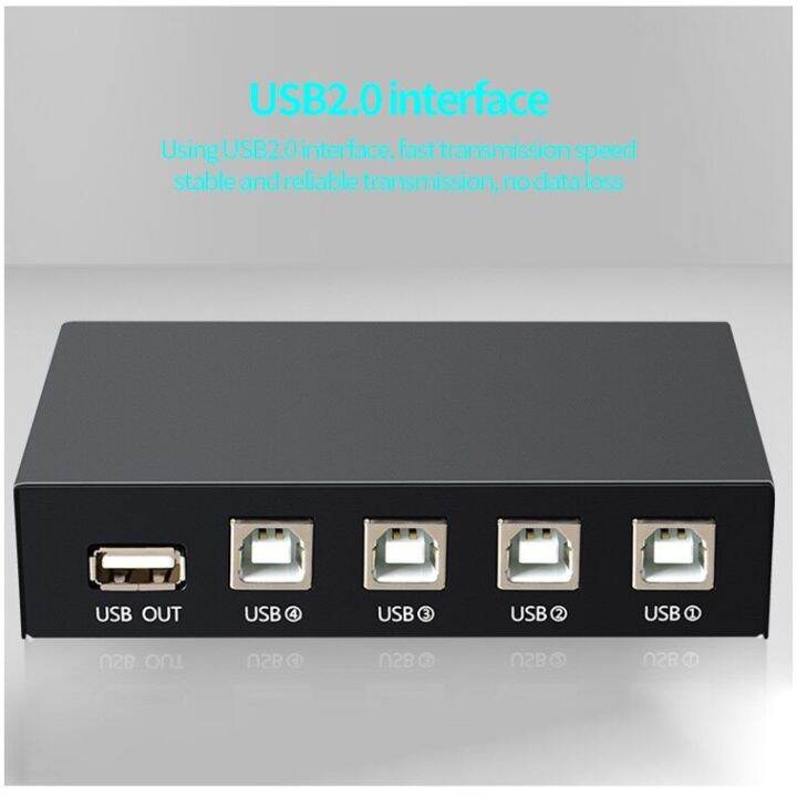 Mini 4 Ports Usb Printer Scanner Sharing Share Switch Splitter Box Hub Lazada Ph 3276